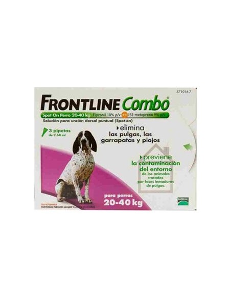 Frontline Spot On Perros 20-40 Kg 3 Pip